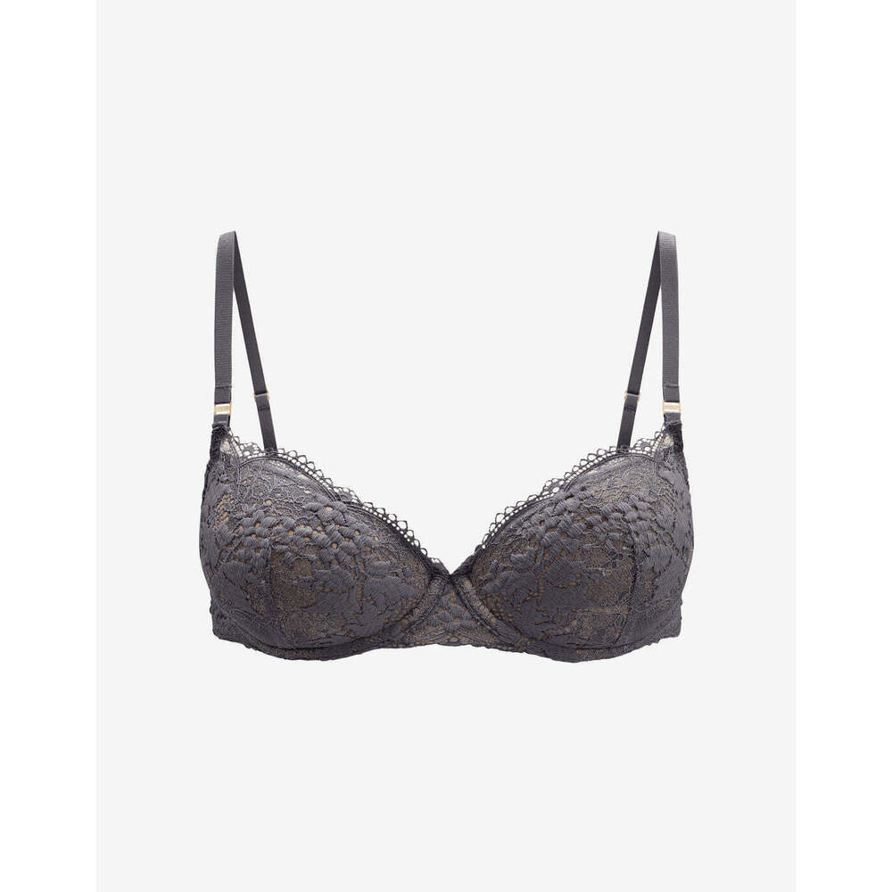 ThirdLove All Day Lace T-Shirt Bra Size 36H Charcoal Gray 36 H